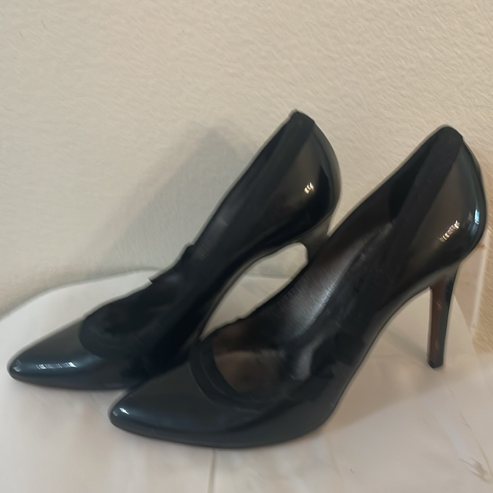 Lanvin Black Patent heel pumps sz  8 1/2 / 9  (40) - Picture 5 of 5
